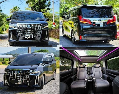 ตัวอย่างรถ Alphard ให้บริการ