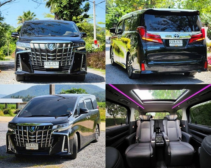 รูปภาพตัวอย่างรถ alphard ให้บริการ